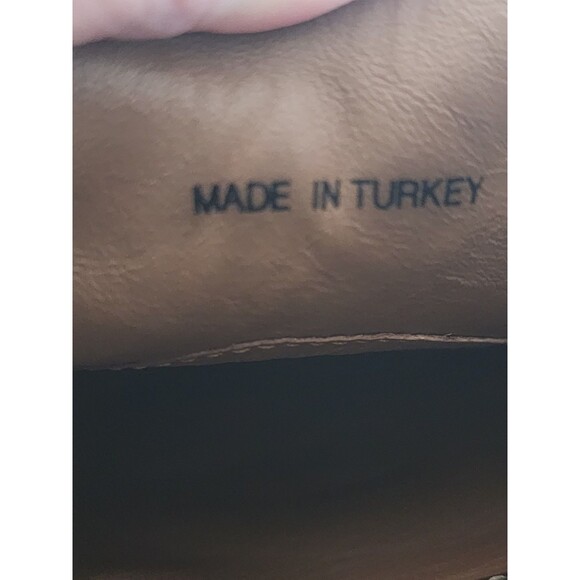 ALAN PAYNE Basel Suede Monk Strap Single Buckle Tan Men Dress Shoes Sz 12 Turkey - Picture 15 of 16